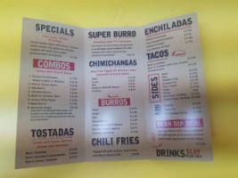 Lito's Fine Mexican Food menu