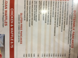 Theo's Pancake House menu