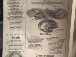 Mi Jalisco menu