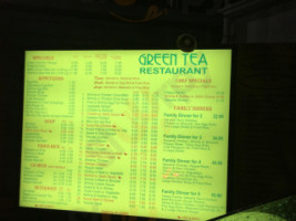 Green Tea Drive-thru menu