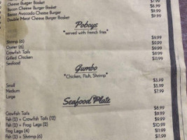 Texas Cajun Cafe menu