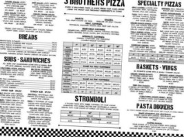 3 Brother's Family Pizza menu