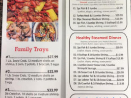 Cajun Seafood menu