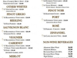 Brentwood's Co. Co. County Wine Co. menu