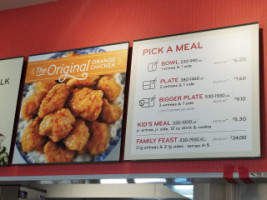 Panda Express menu