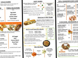 Sunrise Subs Grill menu