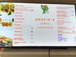 Gracia's Breakfast Tacos And More. menu