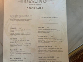 Kiesling menu