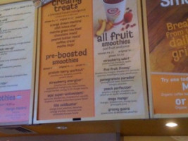 Jamba Juice menu