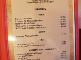 The Warehouse Tavern And Grill menu