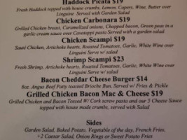 Salt Water Grille Pub menu