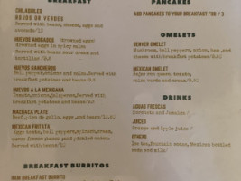 Habaneros Mexican Grill menu