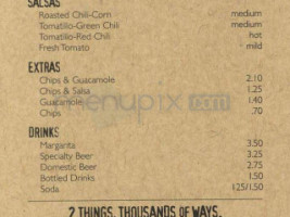 Chipotle Mexican Grill menu