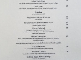 Cheri Ann's Trattoria menu