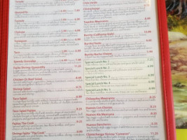 Guadalajara Mexican menu