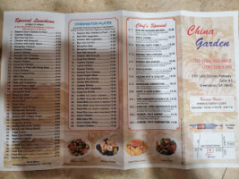 China Garden menu