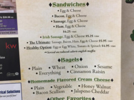 Ma Reilly’s Cafe menu