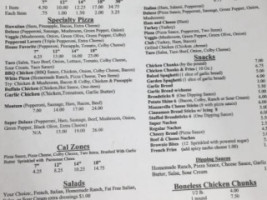 Padrones Pizza menu