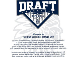 The Draft The Mupu Grill inside