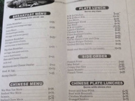 Rainbow Cafe menu