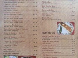 Mejia Taco Shop menu