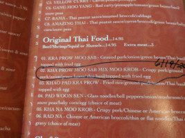 Thai Top Ten menu