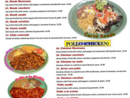 Ixtapa Mexican menu