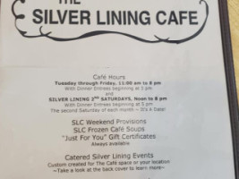 The Silver Lining Cafe menu