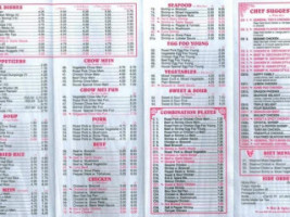 Golden Dragon menu