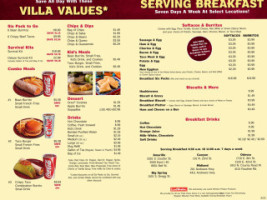 Taco Villa menu