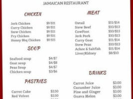 Jamaican Empire menu