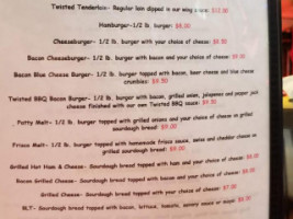 Twisted Sisters menu