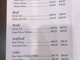 Ohana Hawaiian Bbq menu