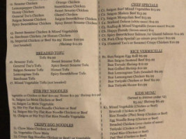 Saigon Kitchen menu