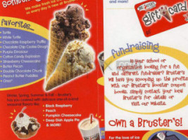 Bruster's Real Ice Cream menu