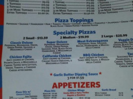 Pizza Plus menu