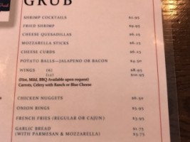 All Inn Pub Grub menu