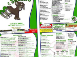 Mc Sober's Saloon menu