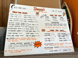 Shaggy's Snack menu