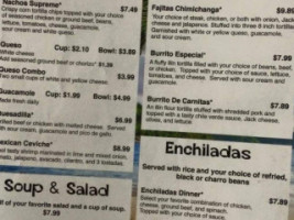 Los Cocos menu