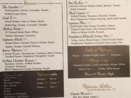 Uptown Downtown menu