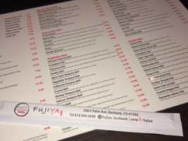 Mt Fuji Sushi Rolls menu