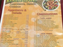 El Chapultepec Mexican menu