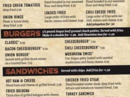 Eagles Corner menu