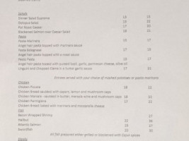 Phil Trani's menu