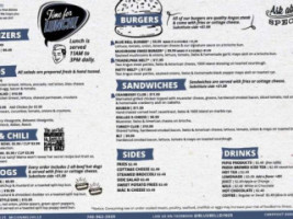 Blue Bell Diner menu