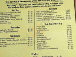 Dogs-a-foot menu