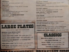 The Rustic menu