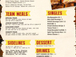 Pigskin's Bbq menu