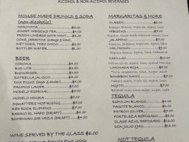 Barrio menu